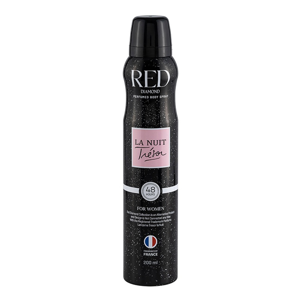 اسپری خوشبو کننده بدن زنانه لانویت ترزور La Nuit Tresor رد دایموند Red diamond